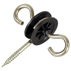 Horizont Ledstop Med 2 Øjer - Sort - 10Stk